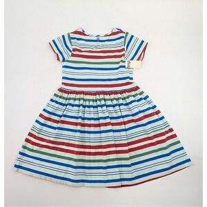 Tea Collection Wrap Dress‎ Girl Size 12 Garden Party Striped Nautical Coastal